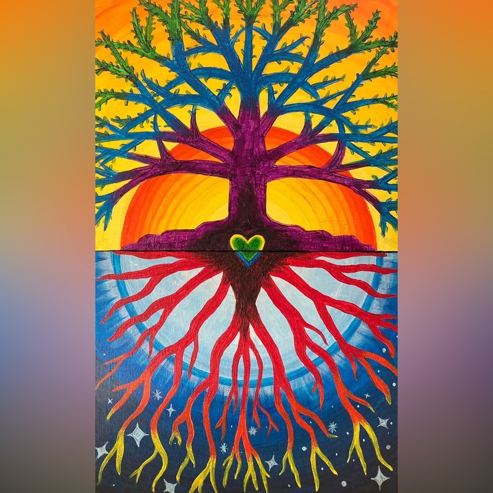 SOLDBudding Tree (Diptych)